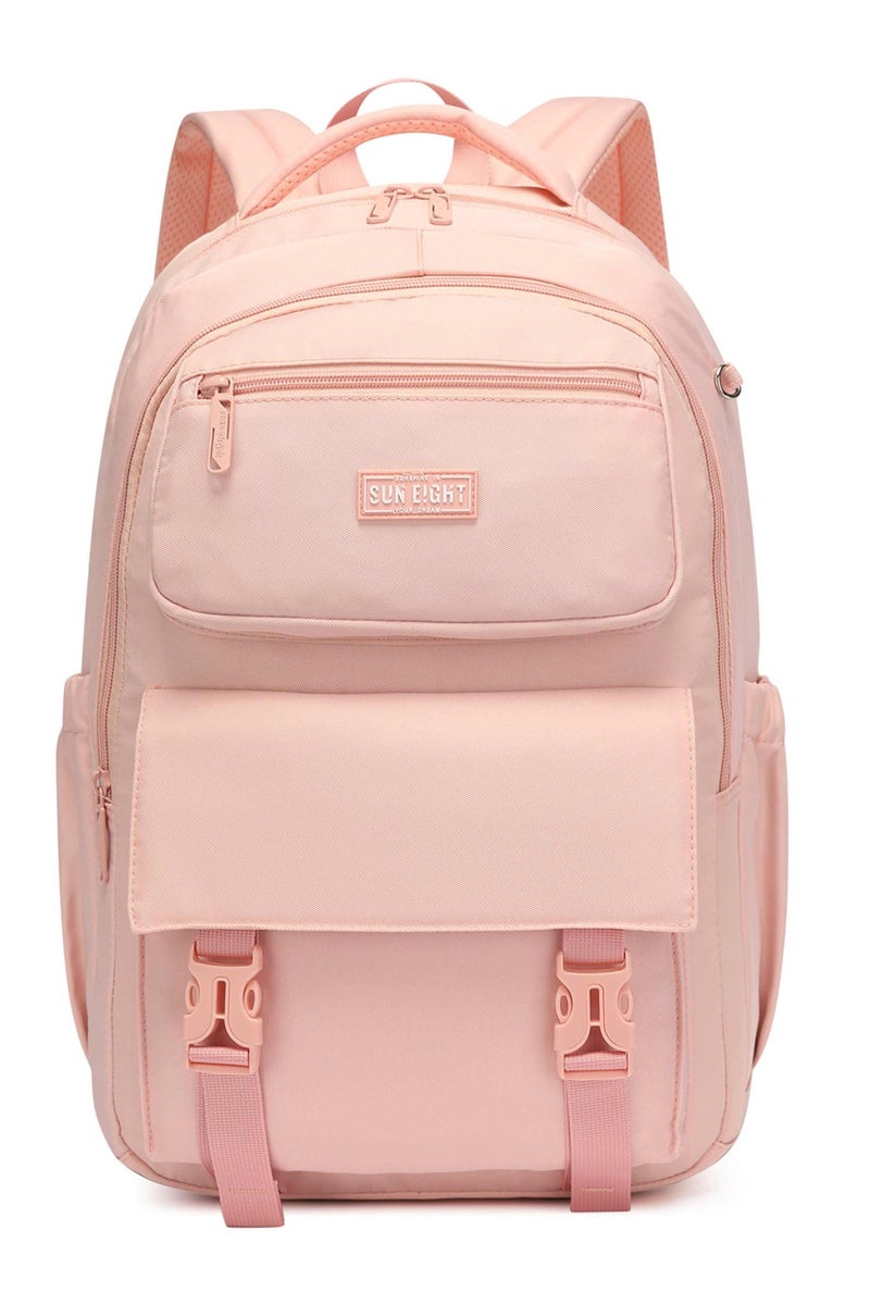 SUN EIGHT Waterproof 35L School Backpack for Teen Girls Kids Bookbags Elementary Middle School Laptop Bags Women Travel Daypacks, SE8391, Pink - Image 3